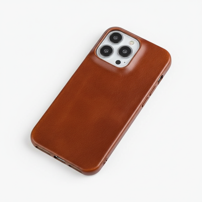 Case with Leather Phone Design for Iphone with Shock-Absorbing Protection