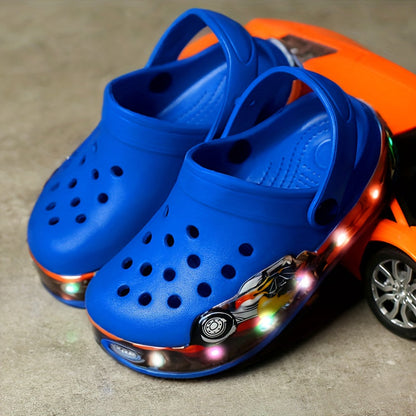 Glow-in-the-Dark Kids’ Clogs for Breathable and Anti-Slip Shoes