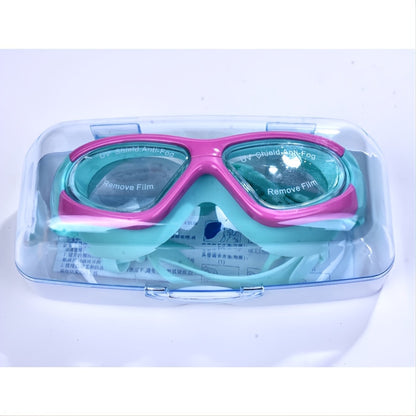 Kids Swim Goggles with Large Frame for Comfortable & Anti-Fog for Swimming Fun
