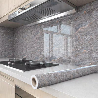 Self-Adhesive Marble Effect Vinyl Wallpaper for Kitchen and Bathroom