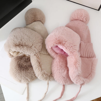 Warm Bomber Hat with Ear Flaps for Cold Winter Days