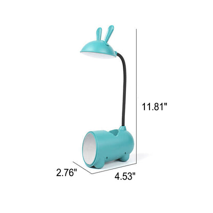 Holder LED Desk Lamp with Rabbit Design and Pen for Touch and Dimmable