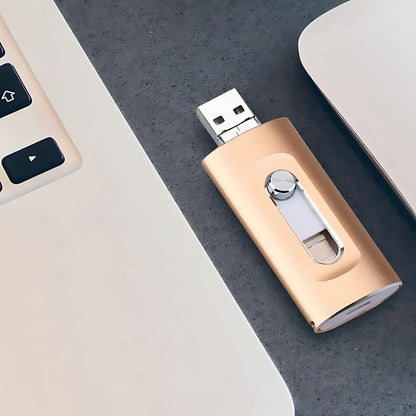 3 in 1 USB Stick with Fast Transfer and Wide Compatibility
