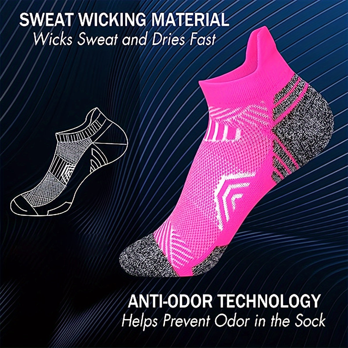 Ladies Compression Sports Socks for Breathable and Comfortable for Activities and Daily Use