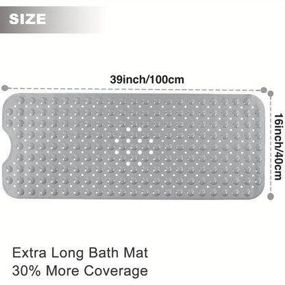 Mat Extra Long Non-Slip Bath for a Safe Bathing Experience