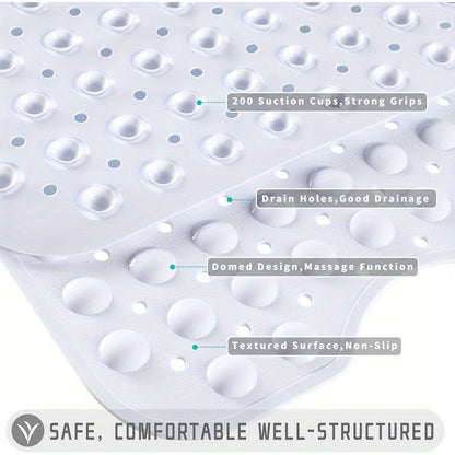 Mat Extra Long Non-Slip Bath for a Safe Bathing Experience