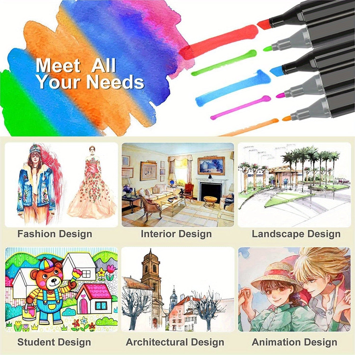 Set Touchhero 168 Colors Alcohol Markers for Professional and Versatile