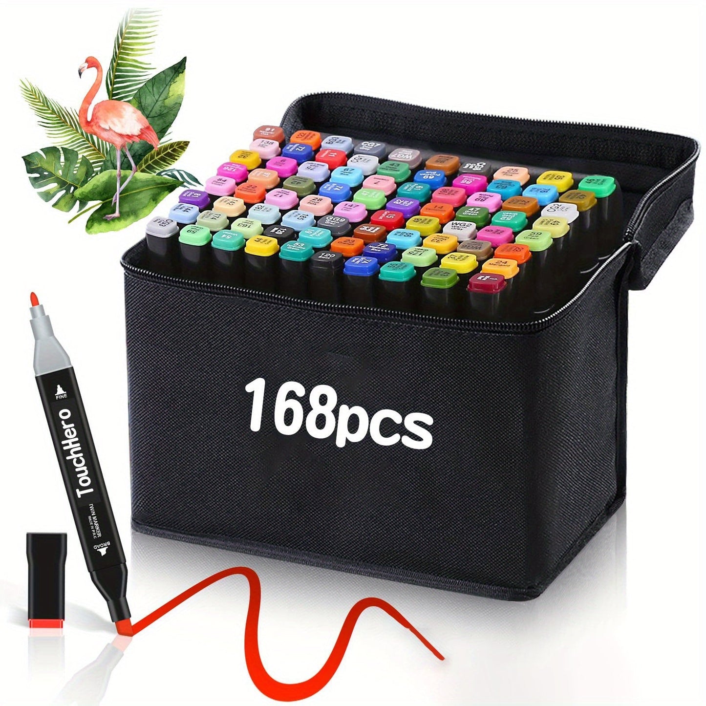 Set Touchhero 168 Colors Alcohol Markers for Professional and Versatile