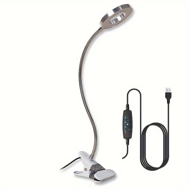Glass with LED Magnifying Lamp with Clamp for Perfect for Hands-Free Work and Precision