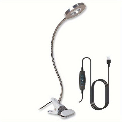 Glass with LED Magnifying Lamp with Clamp for Perfect for Hands-Free Work and Precision