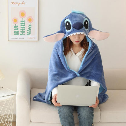 Blanket Disney Stitch Hoodie for Warm and Cute for Summer Movie Nights or Holidays