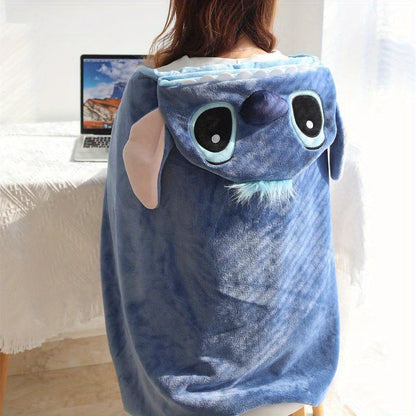 Blanket Disney Stitch Hoodie for Warm and Cute for Summer Movie Nights or Holidays
