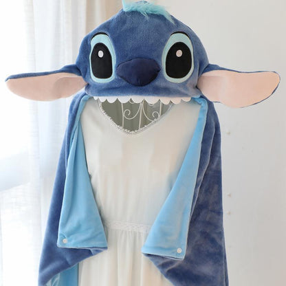 Blanket Disney Stitch Hoodie for Warm and Cute for Summer Movie Nights or Holidays