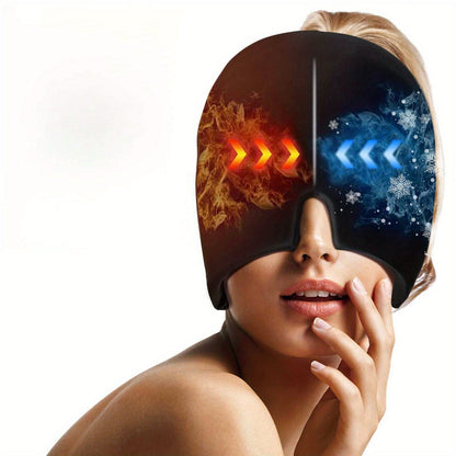 Migraine Hat with Cooling Gel for Cooling Headband for Relief from Migraine, Fever, and Fatigue