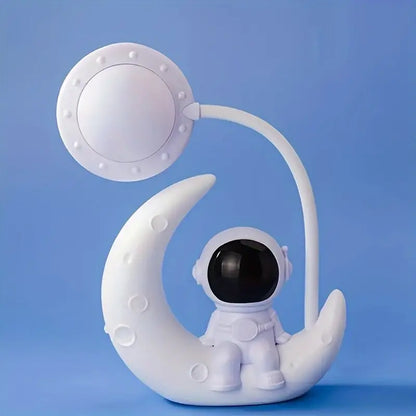 Night Light with Astronaut Moon Design for Playful and Soothing Ambient Lighting