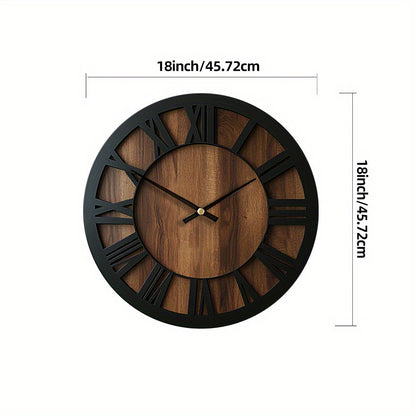 Clock with Wooden Wall Open Dial Design for Stylish and Decorative