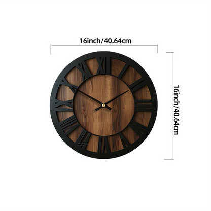 Clock with Wooden Wall Open Dial Design for Stylish and Decorative