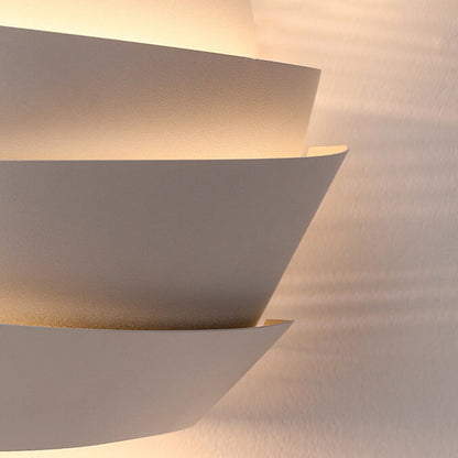 Wall Lamp with Scandinavian Double Light Points Made of Iron