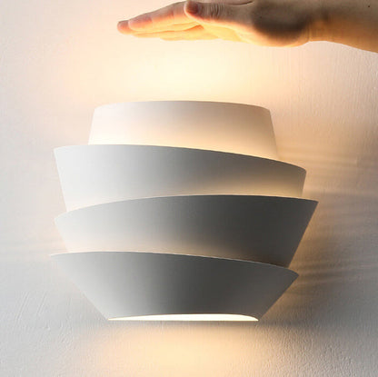 Wall Lamp with Scandinavian Double Light Points Made of Iron