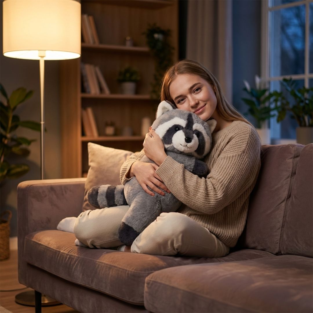 Soft Animal Cuddle Toy with Long Shape for Comfort and Relaxation