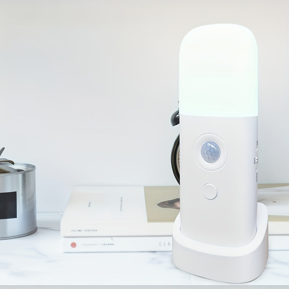 Night Light with LED Motion Sensor for USB Rechargeable and Adjustable Brightness
