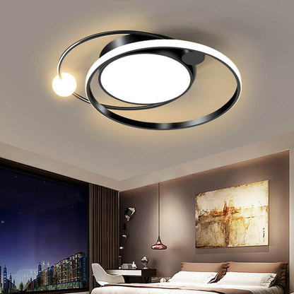 Light with Modern LED Ceiling Circular Design for Living Room and Bedroom