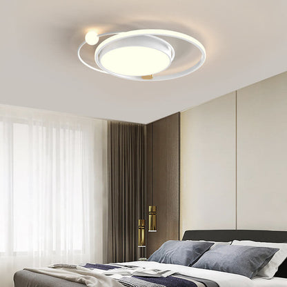 Light with Modern LED Ceiling Circular Design for Living Room and Bedroom