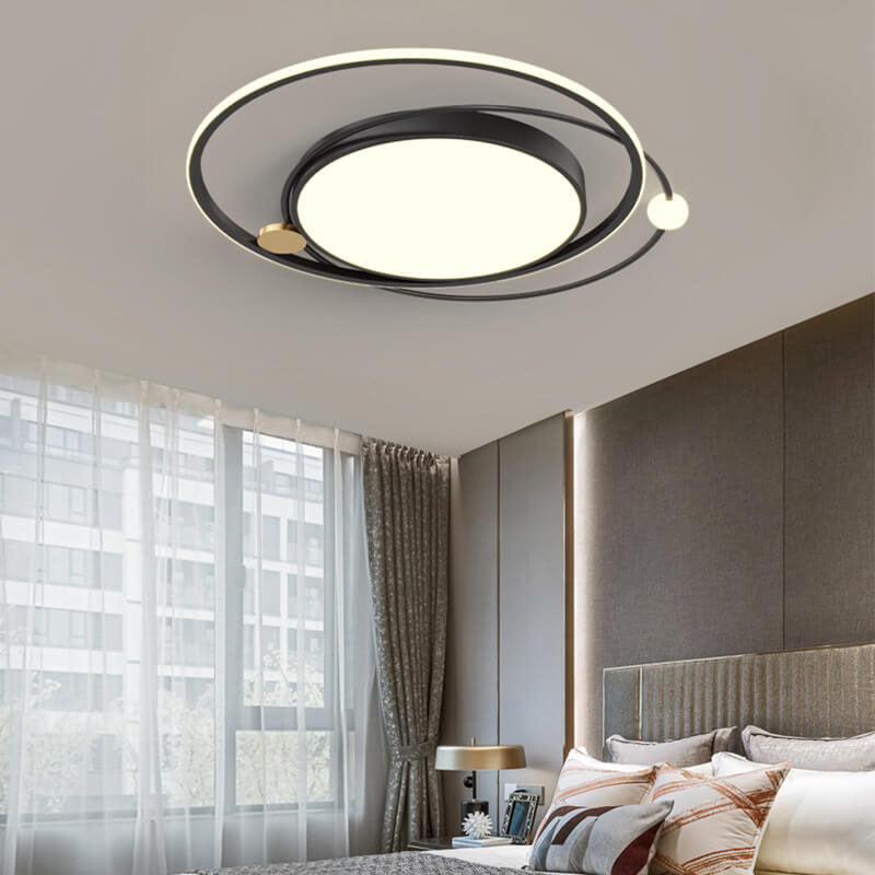 Light with Modern LED Ceiling Circular Design for Living Room and Bedroom