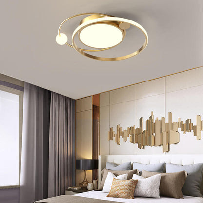 Light with Modern LED Ceiling Circular Design for Living Room and Bedroom