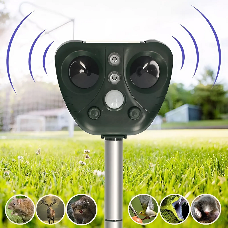 Solar Ultrasonic Bird Repeller for Wireless and Weatherproof for Outdoors
