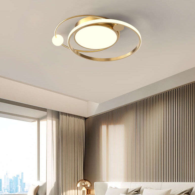 Light with Modern LED Ceiling Circular Design for Living Room and Bedroom