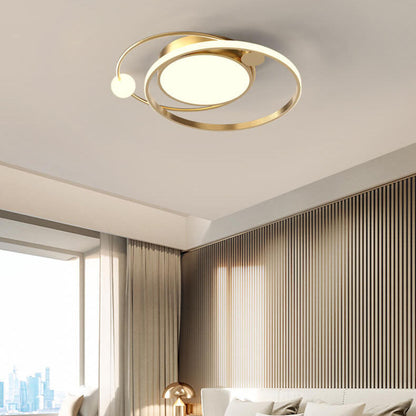 Light with Modern LED Ceiling Circular Design for Living Room and Bedroom