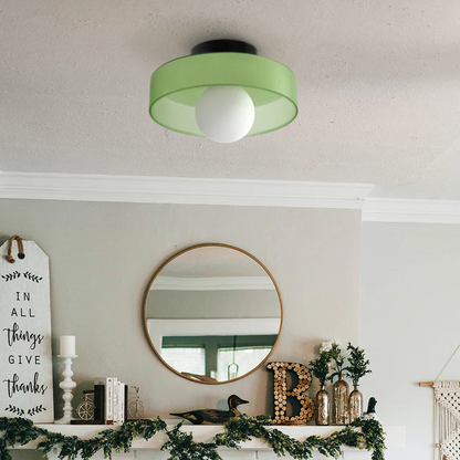 Glass with Modern Round Ceiling Lamp with Elegant and Timeless Design