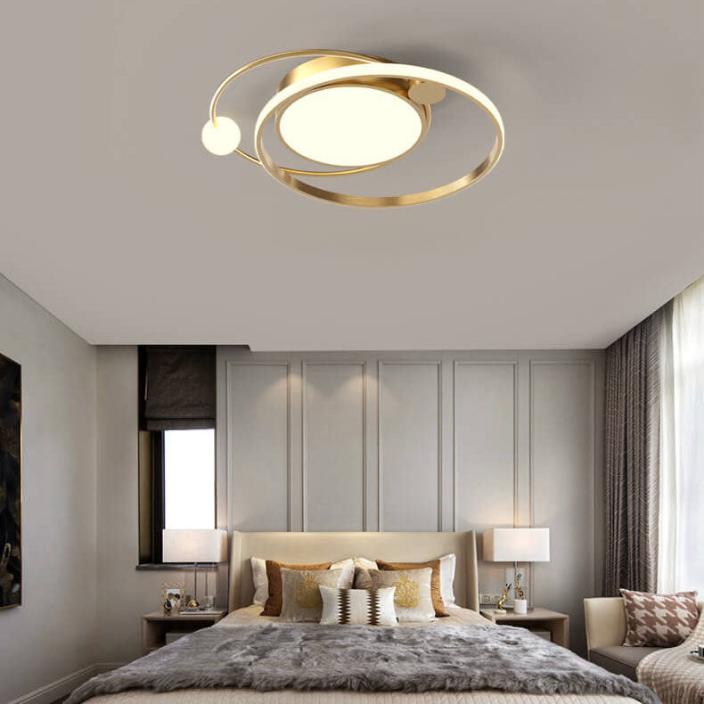 Light with Modern LED Ceiling Circular Design for Living Room and Bedroom