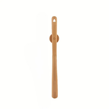 Minimalist Wooden Shoe Horn with Wall Mount