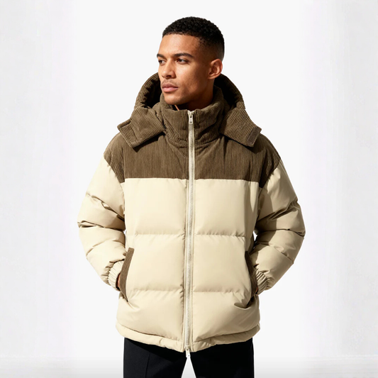 insulated hooded puffer