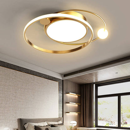 Light with Modern LED Ceiling Circular Design for Living Room and Bedroom