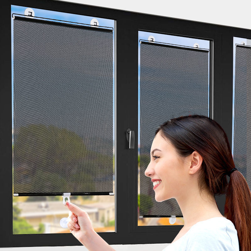 Sun-Blocking Roller Blind for Easy Installation and Protection