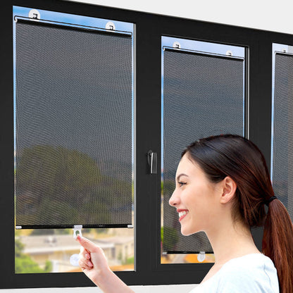 Sun-Blocking Roller Blind for Easy Installation and Protection
