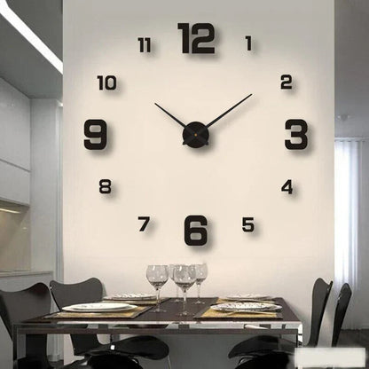 Clock with Decorative Wall Roman Numerals for Silent Quartz Clock for Modern Interiors