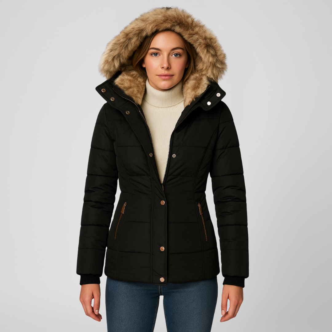 Nordelle Winter Coat for Quilted Insulated Hooded Outerwear for Women