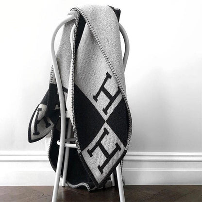 Blanket Wool Cashmere Throw for 140x170 Cm Ultra Soft & Warm