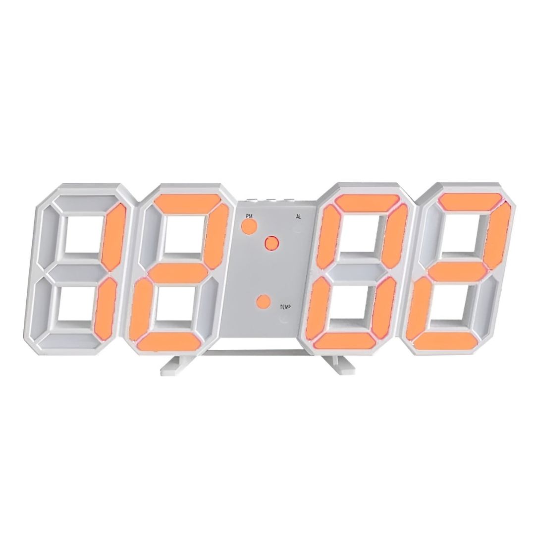 Clock Futuristic LED Wall with Minimalist Design with Smart Time Display