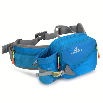 Holder Versatile Running Waist Bag with Water Bottle for Durable Nylon with Zippers