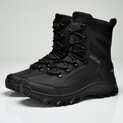 Boots with Men's Outdoor Work High Shaft for Slip-Resistant and Durable