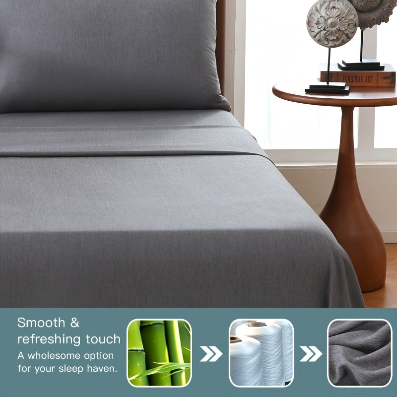 Bamboo Fiber Fitted Sheet for Breathable Comfort