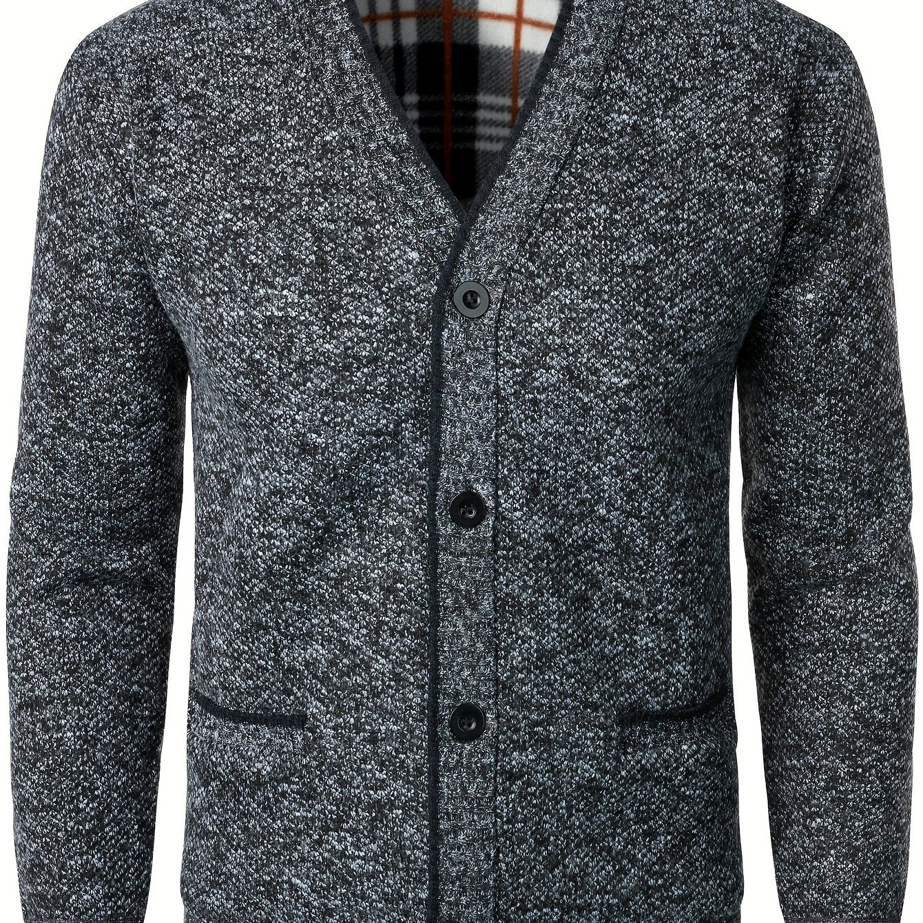Men's Knitted Cardigan with Buttons for Warm and Comfortable for Autumn and Winter