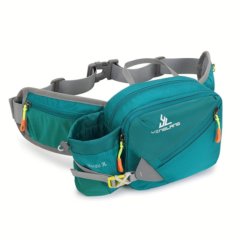 Holder Versatile Running Waist Bag with Water Bottle for Durable Nylon with Zippers