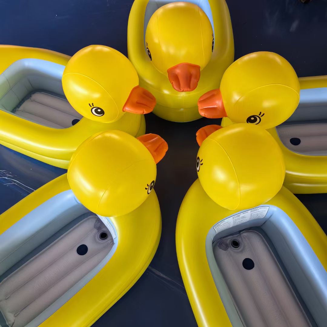Ring with Inflatable Duck Shaped Swimming Design for Dogs for Safe Water Fun