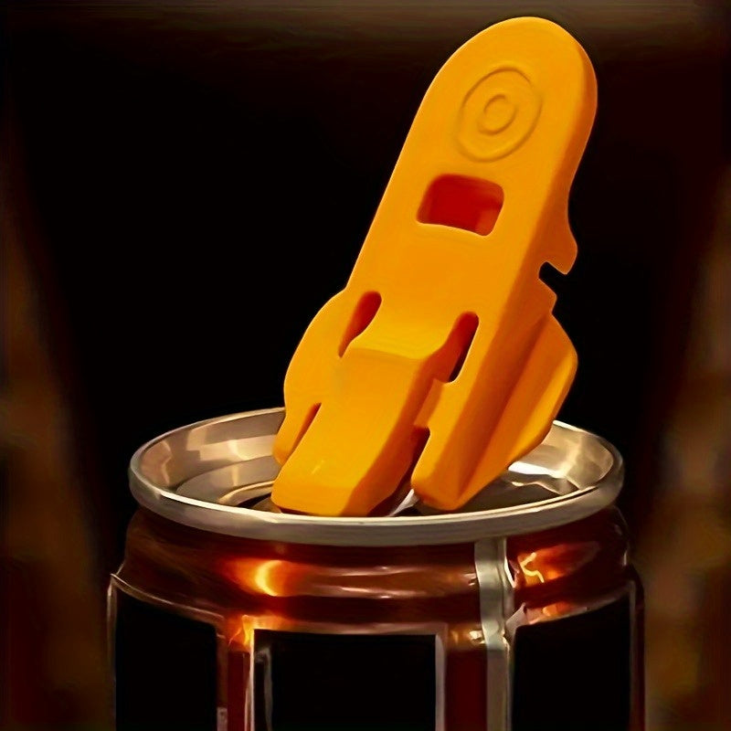 Tool with Compact Can Opener Design for Beverage Cans with Ergonomic Grip